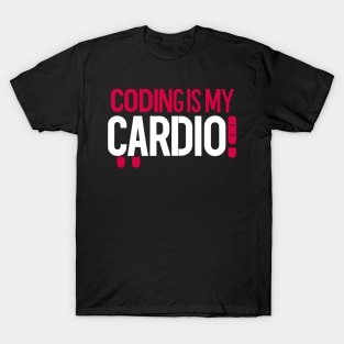 Coding Is My Cardio | Gym Geek Developer T-Shirt